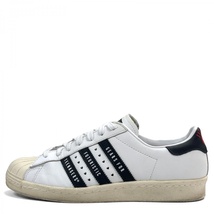 adidas Originals アディダス オリジナルス × HUMAN MADE ヒューマンメイド SUPERSTAR 80s スーパースター FY0728 26cm ホワイト ブラック_画像1