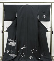 訪問着 新品仕立済 正絹 七宝小花模様 訪問着 身丈167cm 裄丈67.5cm 新品 仕立て上がり 着物 結婚式 入学式 卒業式 b1937_画像1