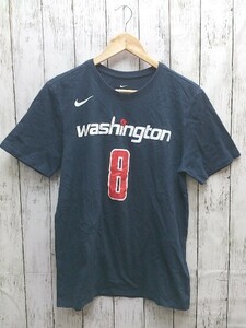 NIKE ナイキ Ｔシャツ 半袖 プリント ワシントン ウィザーズ NBA 8 八村塁 カットソー バスケ Lサイズ ネイビー メンズ 1301000004913