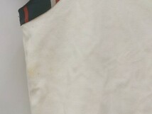 BURBERRY バーバリー カットソー 半袖 BLUELABEL 袖ストライプ 刺繍 シミ有り サイズ38 ホワイト レディース 1209000002802_画像6