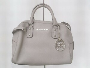 michael kors マイケルコース ショルダーバック 2way トート ハンド pvc シルバー金具 グレー レディース 1211000014075