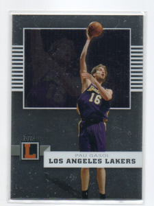 2007-2008 Topps LETTERMAN Basketball [PAU GASOL] Chrome Regular Card 015/599 Los Angeles Lakers NBA