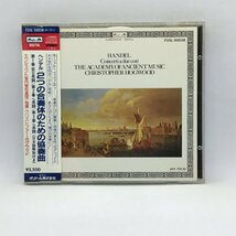 西独プレス オリジナルケース ◇ ホグウッド / ヘンデル：２つの合奏体のための協奏曲 (CD) F35L-50038_画像1