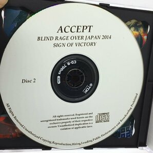 CD-R◇ACCEPT/BLIND RAGE OVER JAPAN 2014 SIGN OF VICTORY (2CD-R) SY-1245の画像4