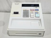 [中古] SHARP シャープ 電子レジスタ XE-A147-W ホワイト 鍵付き インボイス/軽減税率設定可 SDカード対応 印字確認/初期化済 (4)_画像1