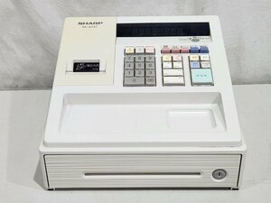 [中古] SHARP シャープ 電子レジスタ XE-A147-W ホワイト 鍵付き インボイス/軽減税率設定可 SDカード対応 印字確認/初期化済 (9)