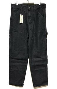 【新品】STAN RAY DOUBLE KNEE PAINTER PANTS（L）黒 スタンレー ダブルニー ペインター デニム パンツ ワーク ルーズ ワイド シルエット