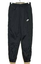 NIKE NSW CE CF Woven Track Pants（M）黒 ナイキ ウーブン トラック パンツ ナイロン ジョガー リブ 裏メッシュ_画像1