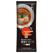 グルテンフリー 醤油ラーメン 136g Tsurumen Davis共同開発 ケンミン食品 米麺 ビーフン インスタント 1人前 家庭用 ライスヌードル GF_画像5