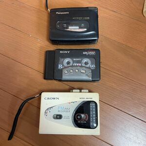 SONY カセットプレーヤー カセットレコーダー カセットウォークマン Panasonic crown