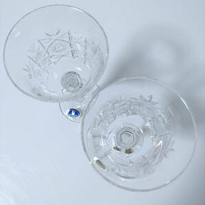 【ペアグラス】BOHEMIA ボヘミア クリスタル ワイングラス 箱付き ワイン お酒 クリスタルガラス グラス ペア 未使用の画像4
