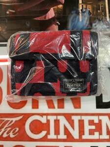  Porter wallet black × red 