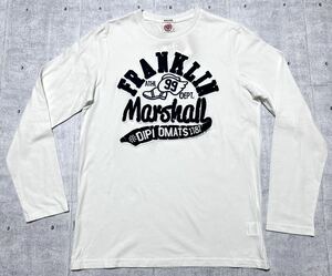 新品 FRANKLIN & MARSHALL カットソー 長袖 Tシャツ ロンT　　大きいサイズ XL ワッペン ビッグロゴ フランクリン&マーシャル 玉9379