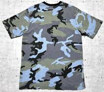 正規品 SUPREME 18SS Pocket Tee Blue Camo　　シュプリーム 迷彩 ポケット 半袖 Tシャツ ストリート スケート サーフ サブカル 玉9391_画像2