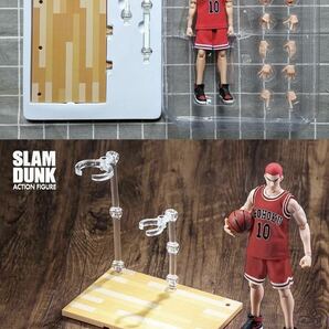 【即納】限定版 スラムダンク 1/10 可動フィギュア 桜木花道 10号 湘北 赤ユニフォーム SLAMDUNK ACTION FIGURE 非s.h.figuarts figma の画像5