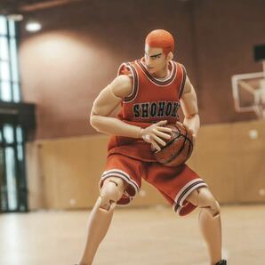 【即納】限定版 スラムダンク 1/10 可動フィギュア 桜木花道 10号 湘北 赤ユニフォーム SLAMDUNK ACTION FIGURE 非s.h.figuarts figma の画像1