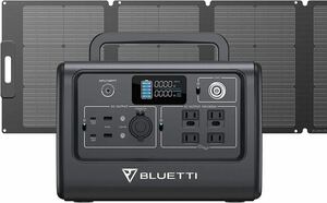 ⑤BLUETTI ポータブル電源 ソーラーパネルセット EB70S 716Wh/800W 120W