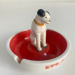 Victor ビクター ビクター犬 ニッパー 犬 陶器製 灰皿 置物 販促品 ノベルティ グッズ ビンテージ レトロ 当時物 古道具の画像7