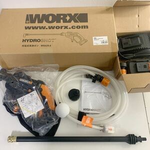  unused goods WORX rechargeable washing gun HYDROSHOT WG629.6 cleaner vacuum cleaner instructions box attaching 