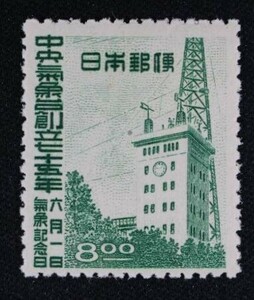 ☆コレクターの出品 『中央気象台創立７５年記念』８円 ＮＨ美品 16-94