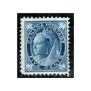 ◆237古いカナダ 1897年 QV ５ｃ $450 ①  ◆の画像1