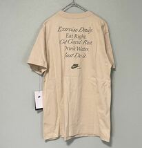 XL 新品 NIKE ナイキ ウィメンズ Tシャツ 半袖 ボーイフレンド ショートスリーブ NEUSELF プリント ロゴ 黒 ベージュ_画像9