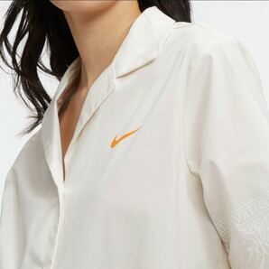 M 新品 NIKE ナイキ ウィメンズ 半袖 ウーブン シャツ半袖シャツ ショートスリーブ ファントム オーバーサイズ メンズにもおすすめの画像8