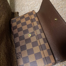 111Y240301Q 美品 LOUIS VUITTON ルイヴィトン ダミエ ポルトフォイユ インターナショナル 長財布 検 ラウンド 折り畳み ウォレット N61217_画像3