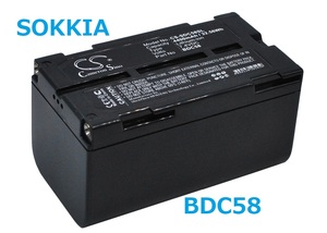 Sokkia SET230R,SET330R BDC58,BDC70, BDC46A/B 互換バッテリー 4400mAh (CS-SDC58SL) 送料無料