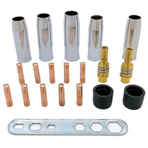  welding machine semi-automatic welding surface chip accessory holder wrench welding torch nozzle micro torch arc welding machine all-purpose 20 point set 