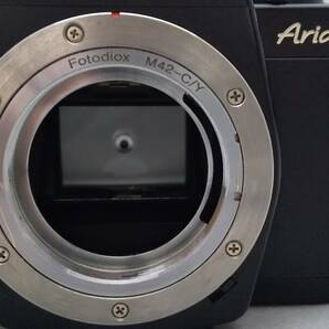 ☆通電OK☆ コンタックス アリア ボディ CONATX Aria Body マウントアダプター Fotodiox M42→Ｃ/Y付き 大人気フィルムカメラ おススメの画像2