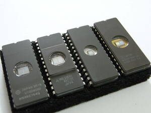 ★ FUJITSU . STマイクロ. HITACHI. MITSUBISH. .EPROM. 2764.８個セット. 美品 (消去確認済み) A-335 ★