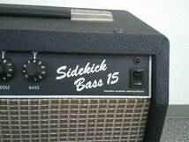 3-100　Fenderフェンダー　SIDEKICK15BASS　ベースアンプ　平日のみ直引取可_画像3