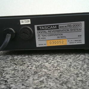 3-119 TASCAMタスカム デジタルリバーブ RS-2000 平日のみ直引取可の画像7