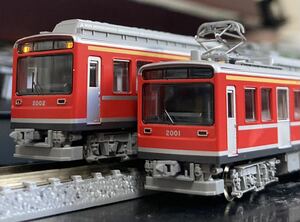 美品 TOMIX 98007 箱根登山鉄道 2000形 サン・モリッツ号 レーティッシュ塗装 動力あり