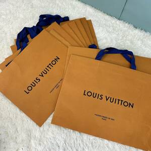 ★LOUIS VUITTON★ルイヴィトン紙袋 オレンジ袋 ショップ袋 10点まとめ売り カバン 靴等袋 大サイズ 