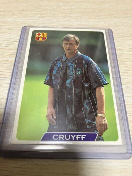 Johan Cruyff #56 - FC BARCELONA Fichas de la Liga Mundicromo 1995-96 Bara cards