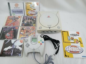 ドリームキャスト　Dreamcast　SEGA　セガ　コントローラー　本体　ソフト　取扱説明書　コード　通電確認済