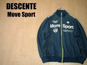 DESCENTE Move SportトラックジャケットOビッグロゴJPN-XL正規デサントムーブスポーツGOLFゴルフジャージトップジップアップスウェット