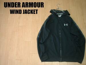 UNDER ARMOURウォームアップウインドジャケット美品SMジップパーカーSTORM正規アンダーアーマーGOLFゴルフジャージフーディHEATGEAR