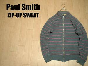 高級Paul SmithジップアップスウェットMトラックジャケット正規ポールスミスMADE IN JAPANジョイックスジャージ定価16,000円