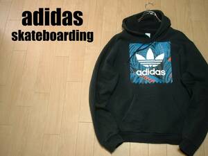 大人気adidas skateboardingビッグトレフォイルスウェットパーカーL正規アディダススケートボーディングBB PRINT HDスケボーNIKE SB