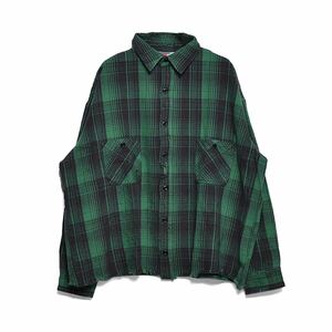 SAINT Mxxxxxx FRNL CHECK SHIRTS GRN BLK サイズL シャツ 新品未使用品