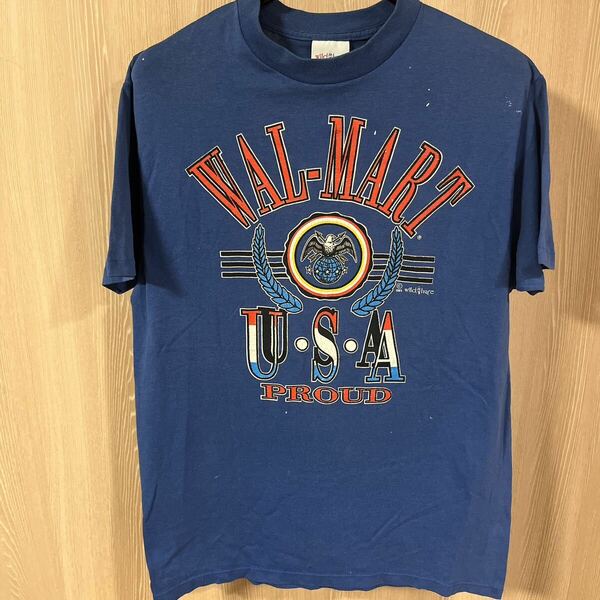 ◆オススメ◆90s USA製　wild hare WAL-MARTヴィンテージTシャツ 50／50 HEAVYWEIGHT サイズL