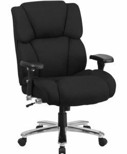 1E10z0O Flash Furniture オフィスチェア ブラック ファブリック シート 幅61cm 耐荷重181kg