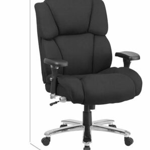 1E10z0O Flash Furniture オフィスチェア ブラック ファブリック シート 幅61cm 耐荷重181kgの画像3