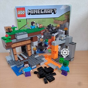 LEGO レゴ 21166 マインクラフト 廃坑の探検 MINECRAFT スティーブ ゾンビ クモ スライム ミニフィグ