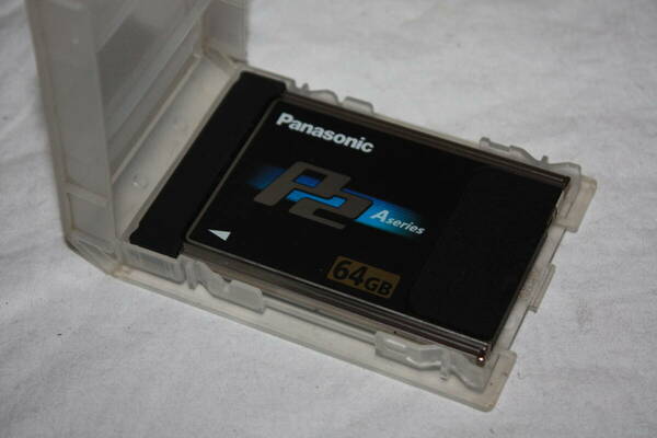 送料無料！　Panasonic　AJ-P2C064AG　P2カード 64GB　美品（検索：SONY、PXW-、PMW-、HXR-、Panasonic、AG-HPX、AG-AC、AJ-PX）