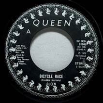 【蘭7】 QUEEN クイーン / BICYCLE RACE / FAT BOTTOMED GIRLS / STERLING 刻印 1978 オランダ盤 7インチシングルレコード EP 45 試聴済_画像4