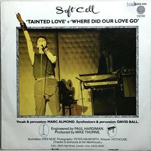【蘭7】 SOFT CELL / TAINTED LOVE / WHERE DID OUR LOVE GO / 1981 オランダ盤 7インチシングルレコード EP 45 試聴済の画像2